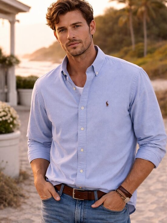 Ralph Lauren Other - Ralph Lauren Blue Oxford Button Down Shirt | Classic Preppy Men’s 16-34